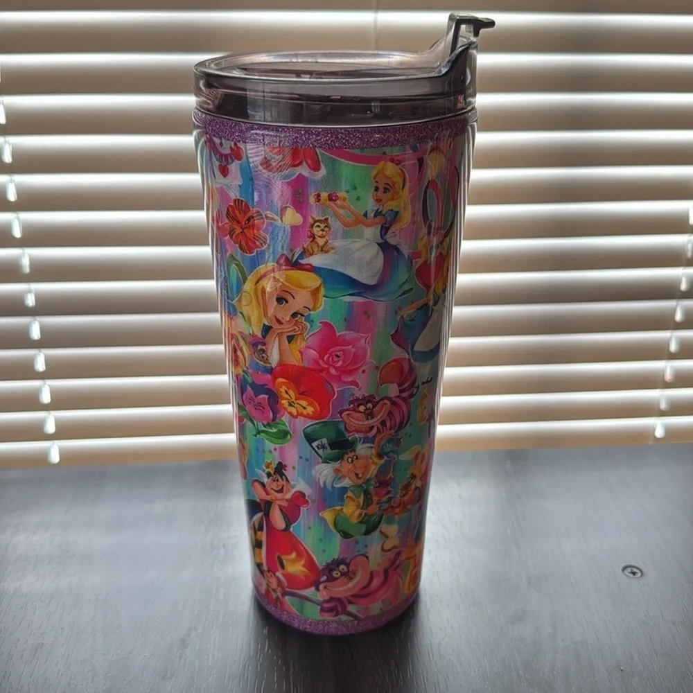 Alice In Wonderland Fabric Epoxy 32oz Tumbler